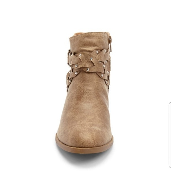 Qupid taupe winter booties womens size 8. 8.5 - Picture 3 of 8